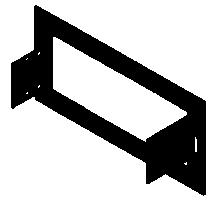(*) Insert G or P Frame Type Box Connector Designed to attach the end of a cable ladder run to a distribution cabinet or control center to help reinforce the box at the point of entry.