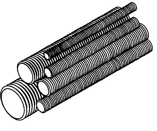 Threaded Rod Loading based on safety factor 5. Standard Finish: Zinc Plated.