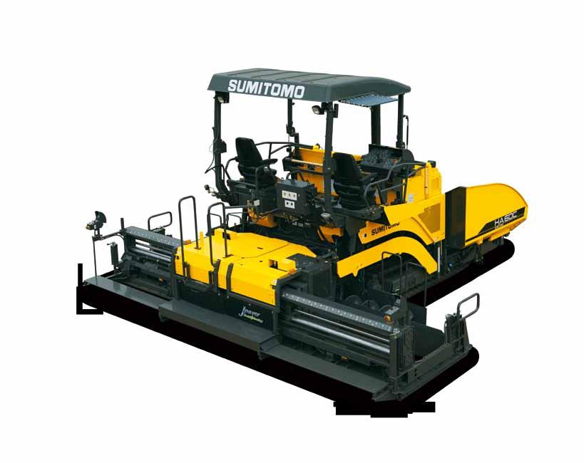 Crawler Type for Powerful Towing Capacity and Exceptional Paving Flatness.