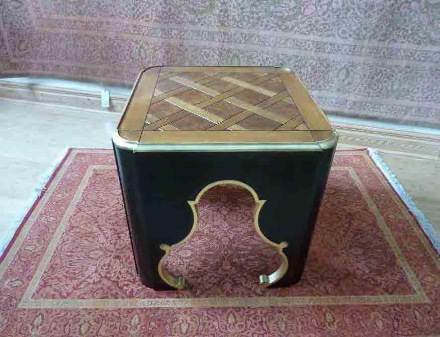 Small Lamp Table w/ Inlaid Top T94.