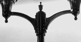 HistoricAL arms and bollards Historical Arms & Wall Brackets Construction The arms and matching wall brackets are manufactured from high-quality cast aluminum.