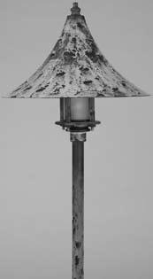 Border Floodighting landscape lighting 4595 4596 4597 4598 Material Heavy-gauge cast bronze body with spun copper canopy.