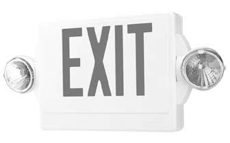 Labor-Saving Exit/Unit Combos Suitable for applications requiring quick-installation of both exit sign and unit equipment.