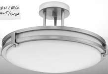 Flush or Semi-Flush Provides general illumination in commercial applications. Ideal for use in dining areas, kitchens, bathrooms, foyers and hallways.
