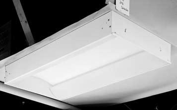 Recessed Direct/Indirect Lighting Side-mounted diffuser, a recessed direct/indirect alternative with performance similar to symmetric Avante.