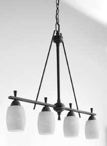 Fixture/lamp type Large pendant - includes (1) 70W 2C T6 2700K fluorescent lamp and the mini pendant includes (1) 13W compact full spiral 2700K fluorescent lamp for energy efficiency, superior color