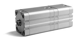 1.2.2 1-21 Compact cylinders Non-standard versions 1.2.2 1-21 Compact cylinders according to ISO 21287 Non-standard, delivery on request Double acting with non-rotating through piston rod Tandem