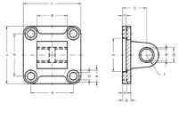 Accessories for compact cylinders according to ISO 21287 1.2.3 1.2.3 1-24 1-24 Accessory flange cap-side MF1 Accessory flange head-side MF2 Aluminium, steel on request UF TF FB MF 1 R Type Piston- Ø A ±0.