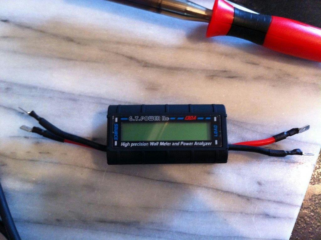Modified Power Analyzer with easy to connect spade connectors