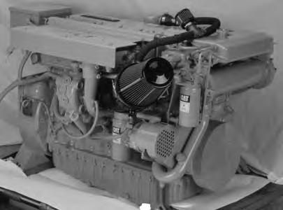 Marine 3126 22-287 bkw/-385 bhp rpm CATERPILLAR ENGINE SPECIFICATIONS STANDARD EQUIPMENT Shown with Accessory Equipment Air intake aftercooler, air cleaner/fumes disposal (closed system), air inlet