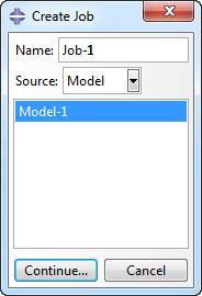 8 th Step : Job Module In this step we should only create a job to start analysis of the model.