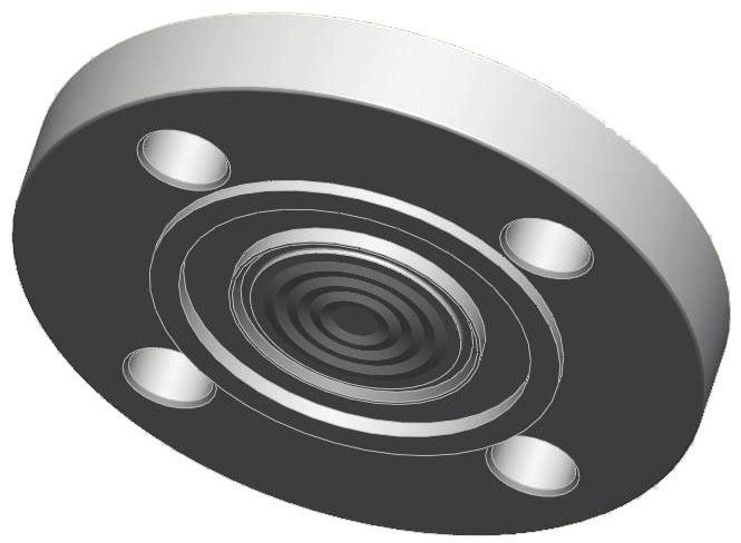 Rosemount DP Level December 2017 Figure 34. FUW Flush Flanged Type Seal - EN1092-1 Type D C B A B A. Process flange B. Diaphragm C. Connection to transmitter Dimensions are in inches (millimeters).