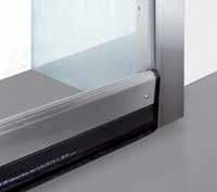 Door type V 2515 Food L This door has been specifically designed for the food industry and features side guides