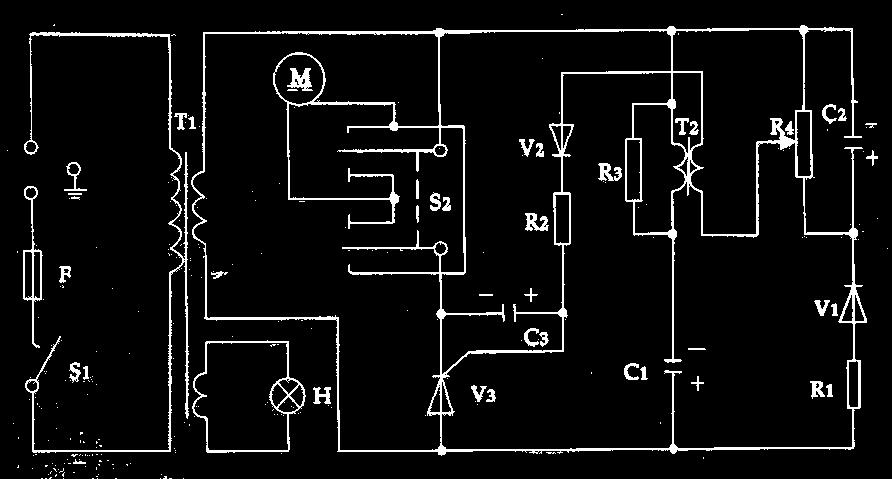 Chapter 6 Electrical Diagram Cde Name Specificatin Qty M Permanent magnetic DC Mtr ZYT261,110V,24W,3600r/min 1 T1 Pwer transfrmer 220V/110V/6.