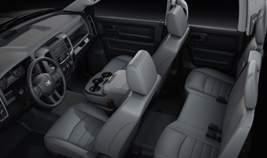 RAM 1500 TRIM LEVELS TRADESMAN Ready-to-work attitude with every economy you need (shown with optional Chrome Appearance Group) EXPRESS Pure capability with functional interiors POWERTRAIN 3.