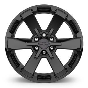 2 22-Inch Wheels / 22-Inch 6- Spoke Wheels, High Gloss Black