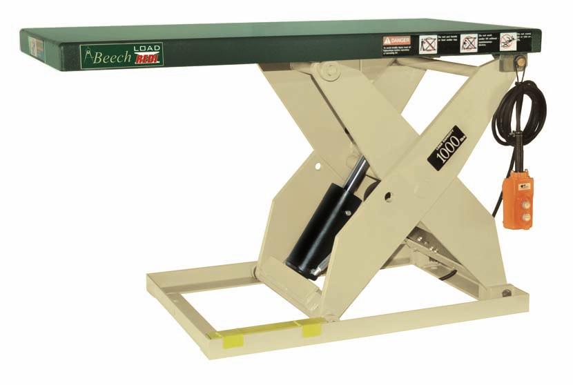 MEDIUM DUTY SCISSOR LIFTS Tables can help maximize worker produciviy while providing an ergonomically friendly workplace. l Capaciies o 7000 lbs.