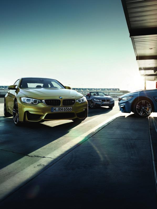 The BMW M3 Saloon, M4 Coupé and M4 Convertible The Ultimate Driving Machine THE BMW M3 SALOON, M4 COUPÉ