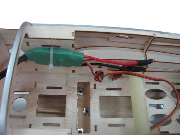 plywood battery tray to the fuselage.