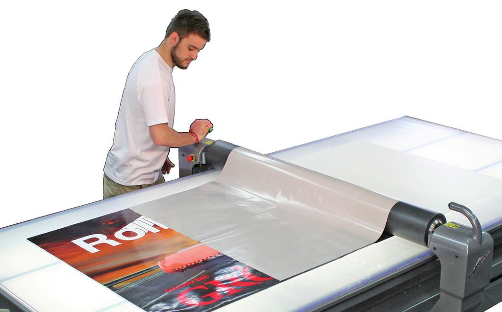 www.rollover.no Areas of use Rigid panel application Applying digital prints and other self-adhesive applications on rigid panels e.g. corre, foames, dibond, aluminium etc.