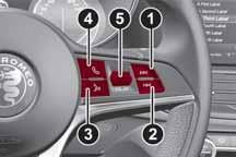 MULTIMEDIA CONTROLS ON STEERING WHEEL DESCRIPTION The controls for the main system functions are present on the steering wheel to make control easier.