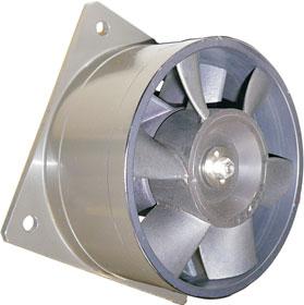113 x 113 x 88,5 mm 400 Hz Fans Impeller material: aluminium Weight: 940 g Available with: - Round Housing 25 000 hours 80TV 80TN Nominal Airflow Noise Nominal speed Phases Capacitor Input power
