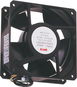 120x120x38mm 400 Hz Fans NATO codification Impeller material: plastic UL 94 VO Weight: 530 kg Available with: - Speed sensor - Impedance protection 35 000 hours 125XT 125XS Nominal Airflow Noise