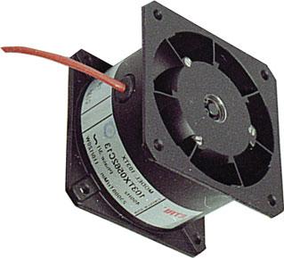 80x80x50mm 400Hz Fans NATO codification 25 000 hours Impeller material: aluminium Weight: 480 g 103TY 103TX Nominal Airflow Noise Nominal speed Phases Capacitor Input power Nominal Starting Operating