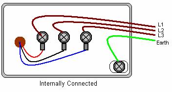 If the motor has only three terminals it is internally connected in either Star or Delta and should just have the lines connected to the terminals.