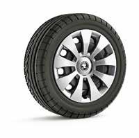 5J x 17" for 215/55 R17 tyres (for snow chains) in black design (3V0 071 497B FL8) Helios light-alloy wheel 6.