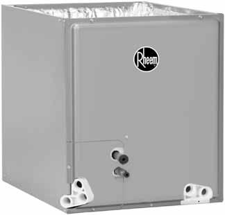 Indoor Coils Cased/Uncased Coils For Gas And Oil Furnaces RCFP- Series featuring Industry Standard R-410A Refrigerant Airflow Capacity 600-1,600 CFM [283-755 L/s] Rheem Indoor Coils are designed for
