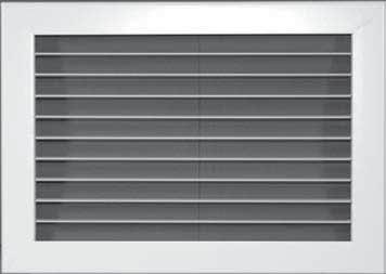 The grilles and registers may be used in sidewall and ceiling applications. Optional opposed blade dampers have a screwdriver slot operator for adjustment through the face of the register.