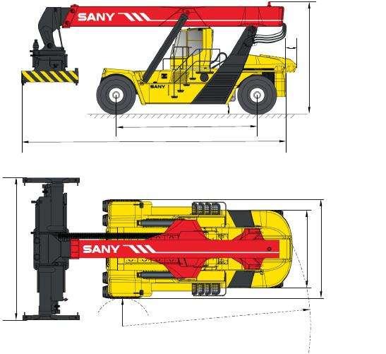 5 SANY REAH STAKER SERIES LASSI TYPE REAH STAKER Advanced Hydraulic LoadSensing Technology Dynaic Antioverturning Protection Technology Autoatic Malfunction Detection and RealTie Data Display