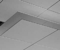 Design Options AXIOM KNIFE EDGE CANOPY Axiom Knife Edge Canopy is an aesthetic perimeter trim system designed to create ceiling clouds in conjunction with full size tiles.