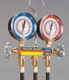 EDITION 61 CATALOG Heat Pump MANIFOLD The YELLOW JACKET Heat Pump Manifold features two 800 psi gauges to read all heat pump pressure conditions.