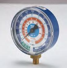 Recovery 3-1/8" (80 mm) DRY MANIFOLD GAUGES ( F and C) RED, BLUE AND Black With 1% accuracy (Class 1) calibration YELLOW JACKET HVAC&R vacuum and hoses Large 3-1/8" gauges are housed in a red or blue