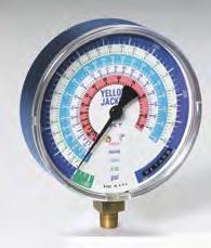 EDITION 62 CATALOG LARGE 4'' MANIFOLD GAUGES ( F and C) RED AND BLUE With 1% accuracy (Class 1) calibration 3-1/2" (90 mm) Liquid-Filled Manifold ( F and C) Red and Blue With 1% accuracy (Class 1)