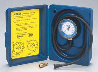 Recovery GAS PRESSURE TEST KIT Original YELLOW JACKET HVAC&R Improved vacuum and hoses Double bellows Single bellows valves and Parts Easier to use than a manometer, this compact kit helps you