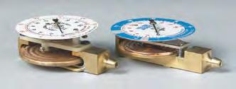 Sensitive diaphragm gauge calibrated in inches of water column and ounces per square inch Improved lamination strength of diaphragm (bellows) to brass plate withstands higher over-pressure Tube