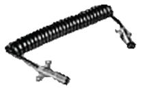 T-E-22-2051 15 Foot T-E-22-2071 Single Pole Coiled Lift Gate Cable Assembly Operational from -50 F to 150 F Used for lift gate and remote battery charging applications -