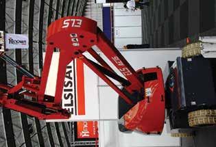 APEX 2014 Turkish company ELS Makine launched the new 43ft battery powered AE15 articulated boom - its first - and the self-propelled scissor the EL8S.