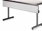 30"W x 42"L x 34" llowable total depth of tables: 26" TKEG $1,491 Recommended for folding tables up to 96" long arpet over plywood oot - X shaped made with 1-3/4" diameter 14 gauge steel tubing.
