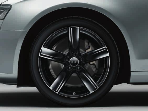 2 Cast aluminium wheels, 5-spoke V design To give your Audi an especially dynamic