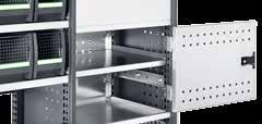 compartments Aluminium guide rails and handle
