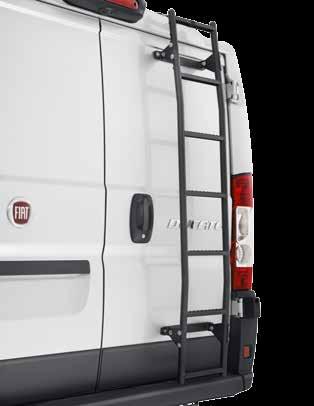 bott vario Rear door ladder Rear door ladder For mounting on rear doors of vehicles More secure access to vehicle roof is guaranteed with non-slip rungs and ergonomic handrails Load capacity up to