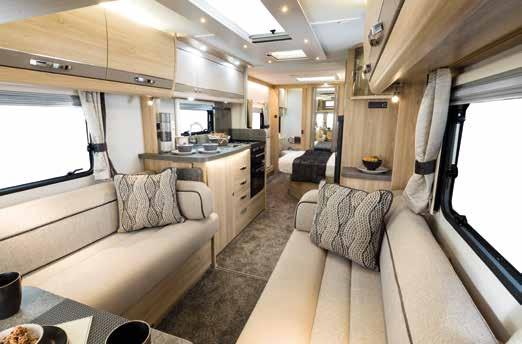 The standard width Avanté line-up sees the launch of two exciting new single-axle models: the 462 2-berth and 574