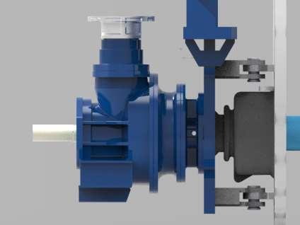 Gearbox Removal 1. Remove mechanical seal 2. Remove bolt in motor half of flexible coupling. 3. Drain shaft sleeve by removing plug shown at (A) of the illustration. 4.