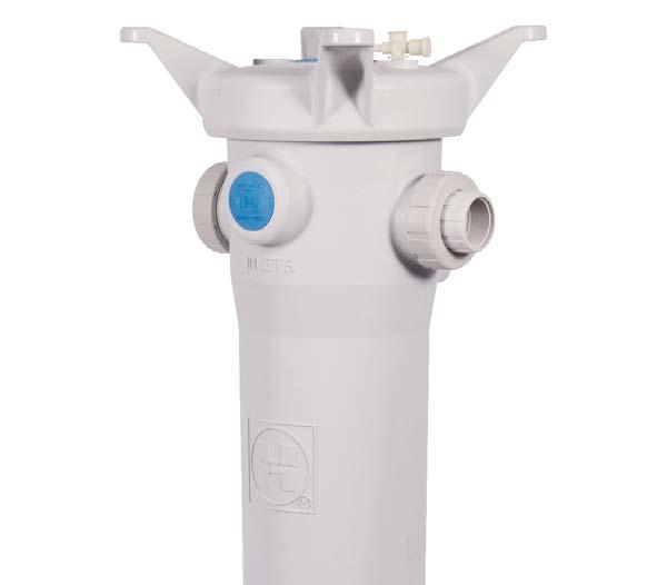 FLV Series Simplex Bag Filters DOUBLE LENGTH 32" GFPP 1-1/4" TO 2" PIPE SIZES FILTERS KEY FEATURES Platinum Glass Filled Polypropylene One-Piece Injection Molded Construction Hand Removable,