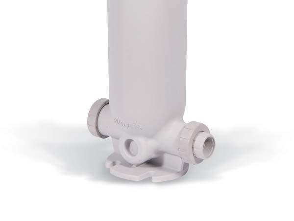 Drain Port at Bottom Integral Mounting Base BENEFITS Easier Installations Due to True Union Connectivity Vertical Flow Flutes in Basket, No Bag Snag and More Flow Area TECHNICAL INFORMATION SELECTION