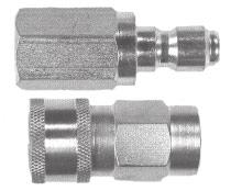 6-25 Spray Tips ¼" Male and Female Pipe Thread Tips/Nozzles Nozzles restrict water flow sufficiently to develop the required pressure. Nozzle size therefore influences the pressure and flow rate.